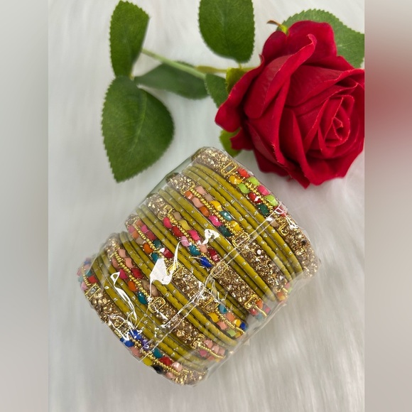 The Unbranded Brand Jewelry - Mustard Gold Bangle Set